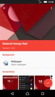 Material Red (Xperia Theme) capture d'écran 3