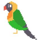 Cross Stitch Pixel Coloring Book icon