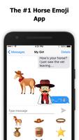 Horse Emoji Lite - Equestrian Sticker ポスター