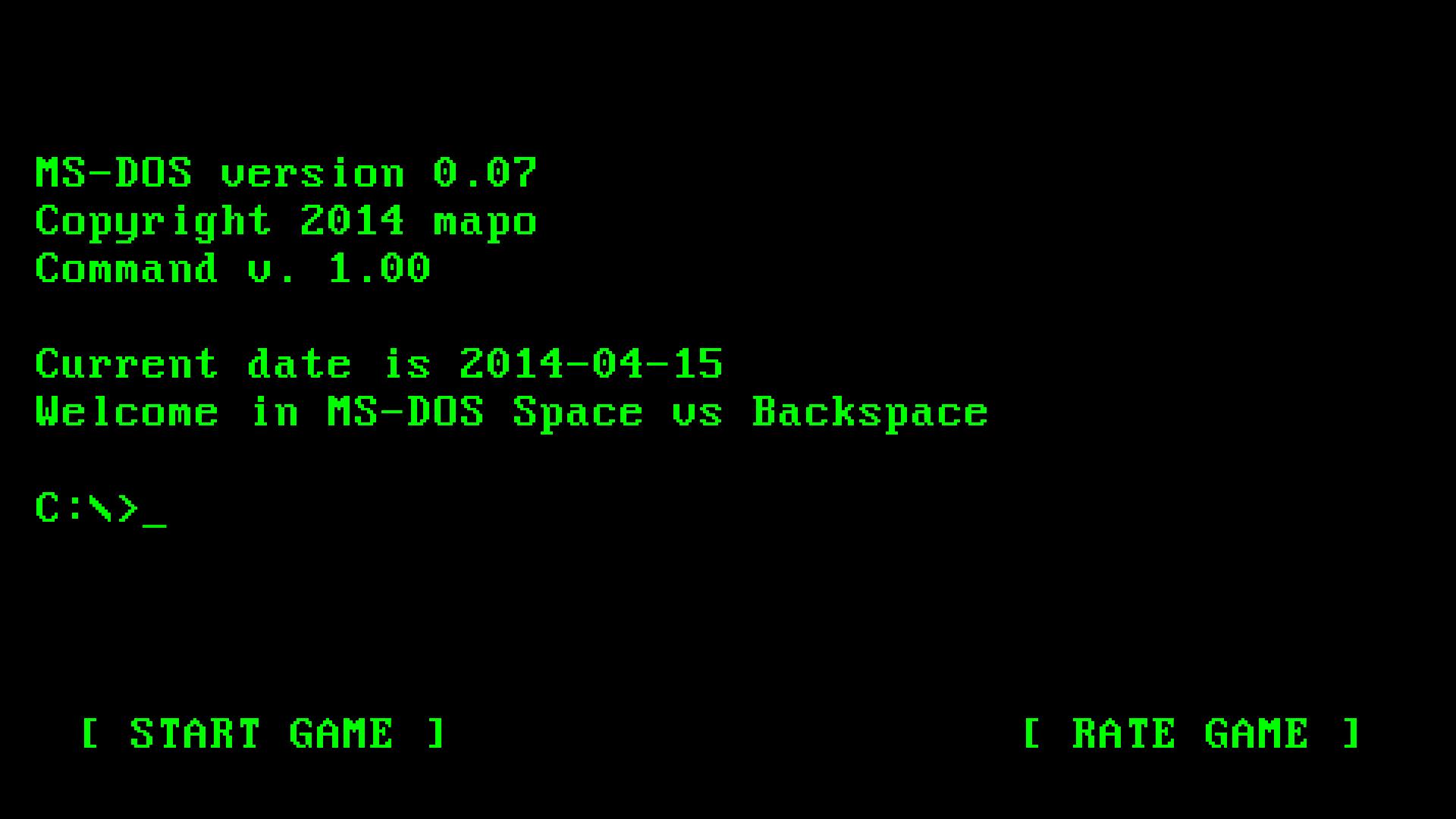 MS-DOS Space vs Backspace for Android - APK Download