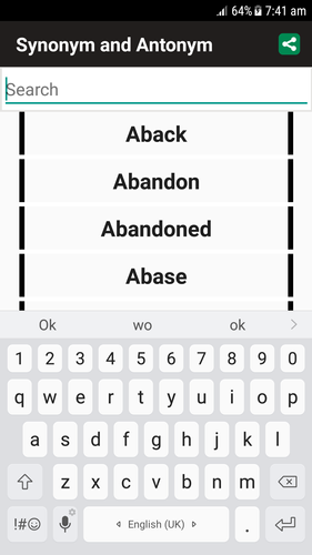 無料で Synonym Antonym Dictionary アプリの最新版 Apk1 2をダウンロードー Android用 Synonym Antonym Dictionary Apk の最新バージョンをダウンロード Apkfab Com Jp