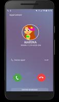 Fake call From marina 2018 اسکرین شاٹ 1