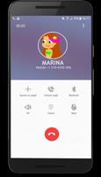 برنامه‌نما Fake call From marina 2018 عکس از صفحه
