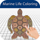 रंगीन गेम्स - समुद्री जीवन आइकन