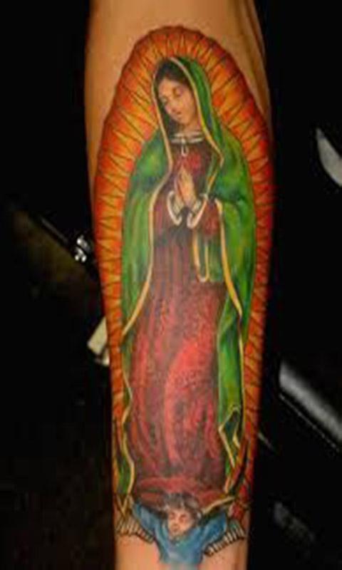 Описание для Virgen De Guadalupe Tattoo Design.