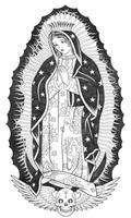 Virgen De Guadalupe Tattoos In Black And Gray স্ক্রিনশট 2