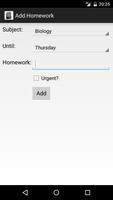 Homework Manager captura de pantalla 1