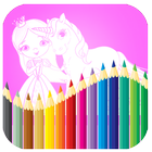 Princess Coloring Book icône