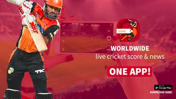 Crickets - Live Cricket Scores & News पोस्टर