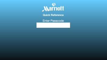 Marriott Quick Reference الملصق