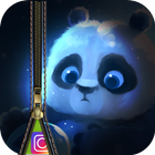 Zipper Lock Screen Cute Panda icon