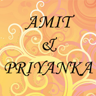Amit weds Priyanka أيقونة