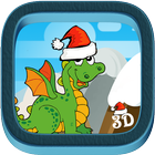 Santa Christmas Dragon Fly-icoon