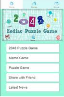 2048 Zodiac Puzzle Game Affiche
