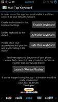 Mail Tap - Morse Code Keyboard imagem de tela 1