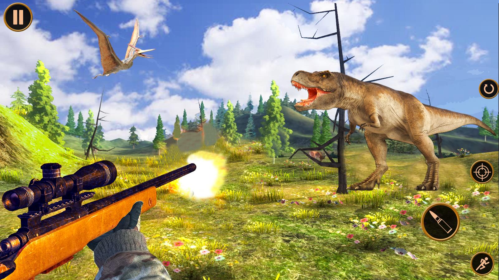 Игра динозавры сражаются