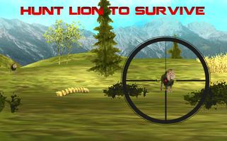 la chasse au lion mortelle Affiche