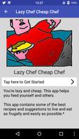 Lazy Chef Cheap Chef plakat