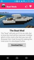 Boat Mod For MCPE. स्क्रीनशॉट 2