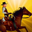 Cowboy Horseback Riding Race