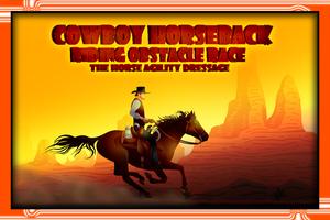 Cowboy Horseback Riding Race پوسٹر