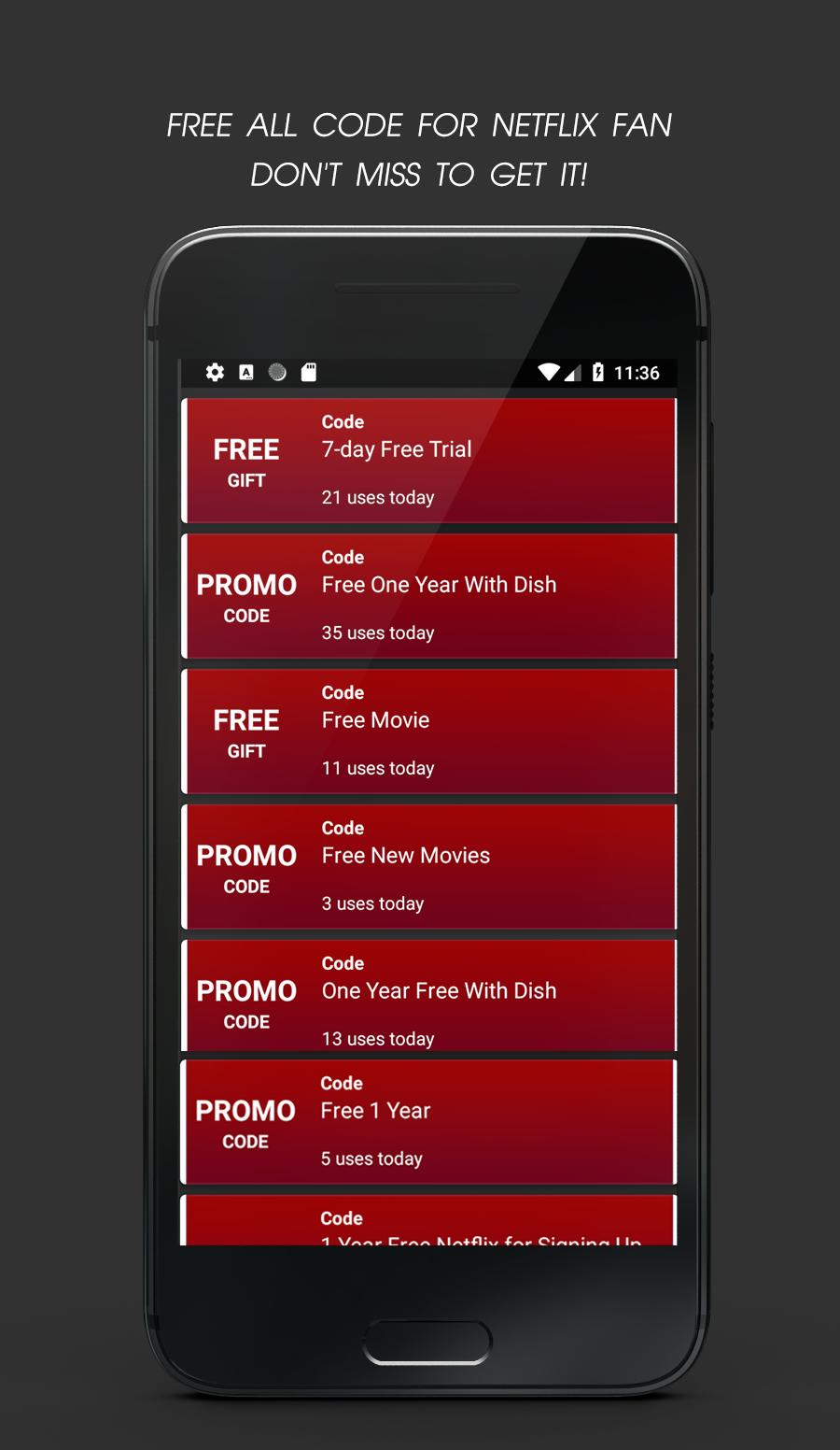 Free Netflix Coupon Code and Promo APK for Android Download