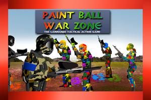 Paintball War Zone commando पोस्टर