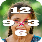 Photo With Clock Wallpaper App آئیکن