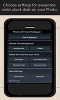 Photo With Clock Wallpaper App ポスター