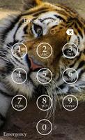 Tiger Keypad Screen Lock Skin captura de pantalla 1