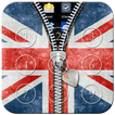 ”UK Flag Passcode Zipper Lock
