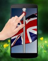 UK Flag Passcode Zipper Lock Ekran Görüntüsü 1