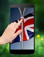 UK Flag Passcode Zipper Lock تصوير الشاشة 2