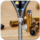 Bullet Passcode Zipper Lock أيقونة