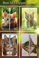 Poster Kitty Cat Zipper Lock
