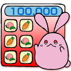 Peach rabbit calculator icon