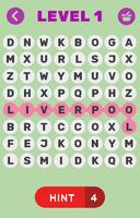 Word search for Football Clubs Poster