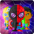 Incríveis super-heróis de aranha ícone