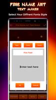 Fire Name Art Text Maker اسکرین شاٹ 3