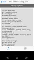 One Direction Song Lyrics capture d'écran 3