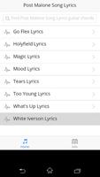 Post Malone Song Lyrics اسکرین شاٹ 1