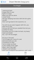 Shawn Mendes Song Lyrics screenshot 2