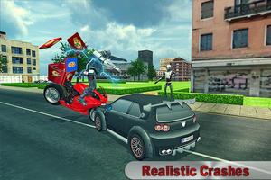 Moto Robot Pizza Delivery 3D captura de pantalla 3