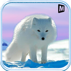 Arctic fox simulator 3d ícone