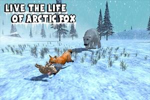 Arctic Fox Simulator 3D Affiche