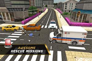 Ambulance Rescue 3D 2016 screenshot 1