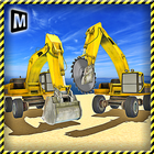 Heavy Excavator Crane Sim 2017-icoon