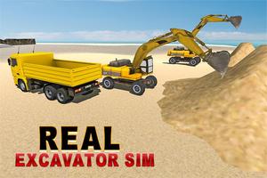 Heavy Excavator Crane Sim 2017 পোস্টার