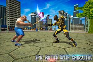 Superhero Panther Flying City Survival screenshot 1