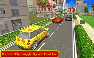 City Car Pizza Delivery Boy screenshot 1